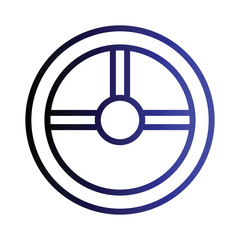 Obraz premium Car Drive Driving Gradient Outline Icon