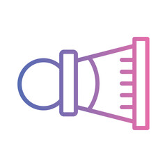 Car Driving Horn Gradient Outline Icon