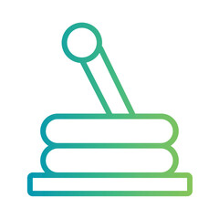 Gear Stick Car Gradient Outline Icon