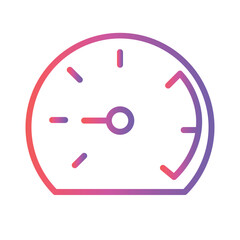 Attitude Efficiency Measure Gradient Outline Icon