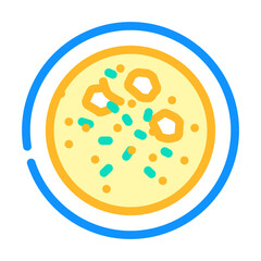 avgolemono soup greek cuisine color icon vector. avgolemono soup greek cuisine sign. isolated symbol illustration