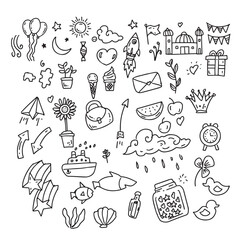 Vector hand drawn doodle miscellaneous illustration EPS 10.eps