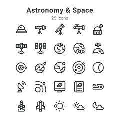 astronomy and space icons