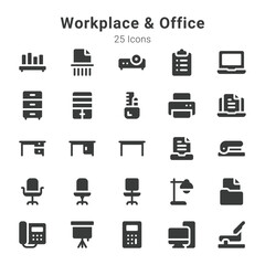 workplace and office icons