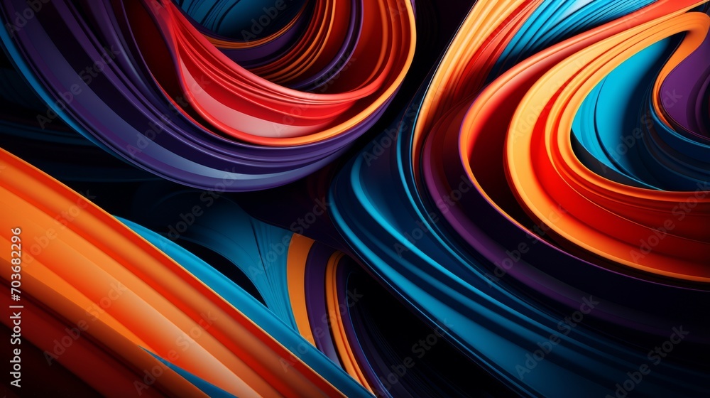 Poster a vibrant and dynamic abstract background with flowing waves of color