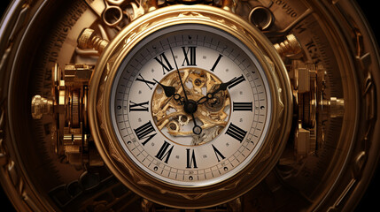 Fototapeta na wymiar antique clock face
