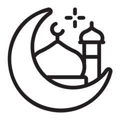islam line icon