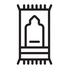 Obraz premium sajadah line icon