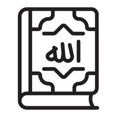 Quran line icon
