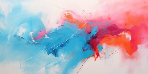 A simple abstract painting created with oil paints