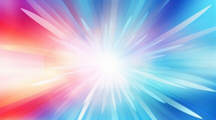 Vibrant star burst against a colorful background
