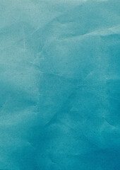 Crumpled paper with a blue gradient overlay. Background for design, print and graphic resources. 