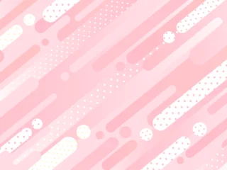 Fototapeten ピンク　メンフィス　幾何学 　ポップ © yukipon