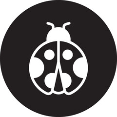 ladybug glyph icon