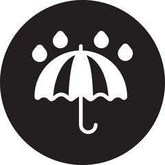 umbrella glyph icon