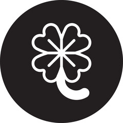 clover glyph icon