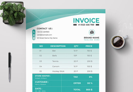 Modern and Professional Invoice Template