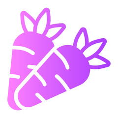 carrot gradient icon