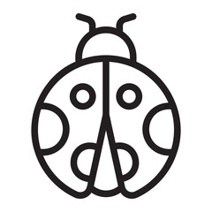 ladybug line icon © ajat