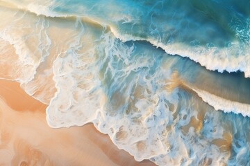 Sand Beach From Above, Generative AI