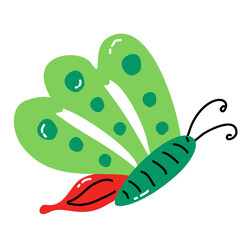 Colorful Butterfly Vector 6