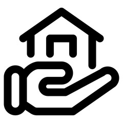 real estate line icon