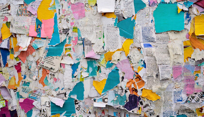 Crumpled newspaper texture background
