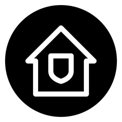 home insurance glyph icon