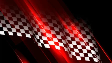 Fotobehang Abstract Wallpaper of checkered racing flag  © ismed