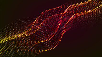 Digital abstract of snake skin soundwave with futuristic style