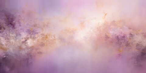 Abstract with stars and hues of gold,  light purple background.