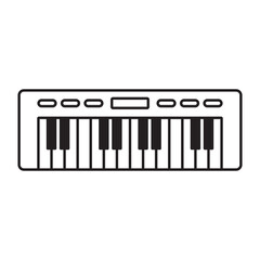piano icon vector template