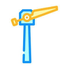 single wind turbine color icon vector. single wind turbine sign. isolated symbol illustration