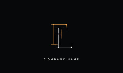 LF, FL, L, F Abstract Letters Logo Monogram
