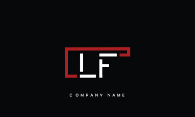 LF, FL, L, F Abstract Letters Logo Monogram