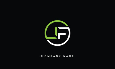 LF, FL, L, F Abstract Letters Logo Monogram