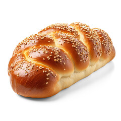 Challah bread isolate on transparency background png  - obrazy, fototapety, plakaty
