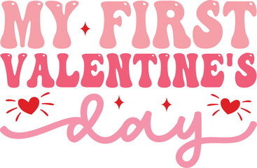 valentine day retro svg design, valentine day svg and digital download
