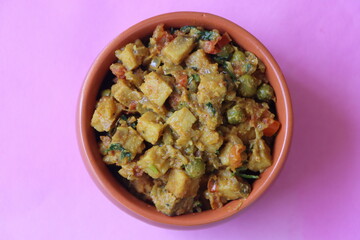 Suran ki sabzi or Jimikand masala curry, Elephant Foot Yam or Ole stir fry, Indian style