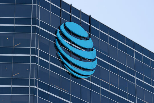 El Segundo, CA, USA - May 10, 2022: ATT logo is seen at the DirecTV headquarters in El Segundo, California. DirecTV is an American multichannel video programming distributor.