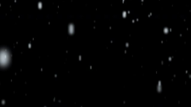 snow rain animation rainfall falling dropping transparent background With alpha channel