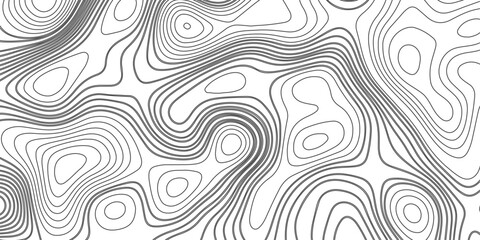 Topographic map background geographic line map with elevation assignments. Modern design with White background with topographic wavy pattern design. Texture Imitation of a geographical map