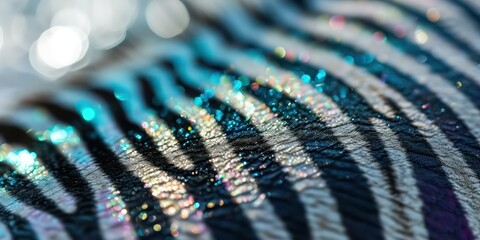 Closeup zebra skin with in trendy holographic Featuring a Texture Design.