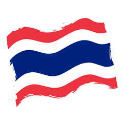 Thailand flag with texture 