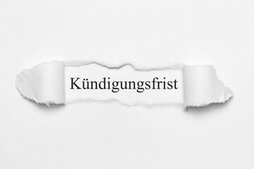 Kündigungsfrist	