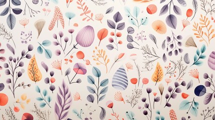 A seamless pattern with a tropical leaves on a white background. 