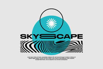 retro vector streetwear design ideas concept vector graphic tee design suitable for printing