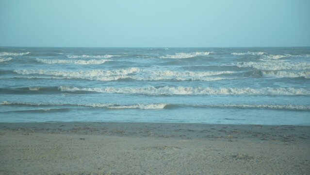 waves on the beach