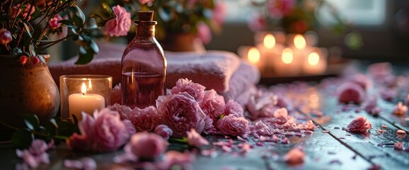 Beautiful Composition Valentines Day Spa Supplies, HD, Background Wallpaper, Desktop Wallpaper - obrazy, fototapety, plakaty