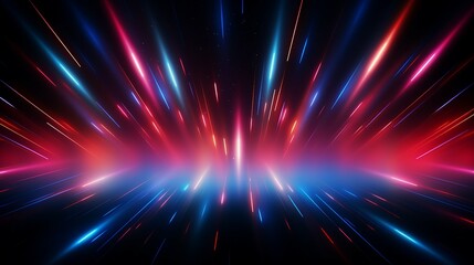 Ethereal Beauty: Abstract Sweet Red and Blue Glowing Light, a Modern Artistic Concept Illuminating Creativity and Fantasy